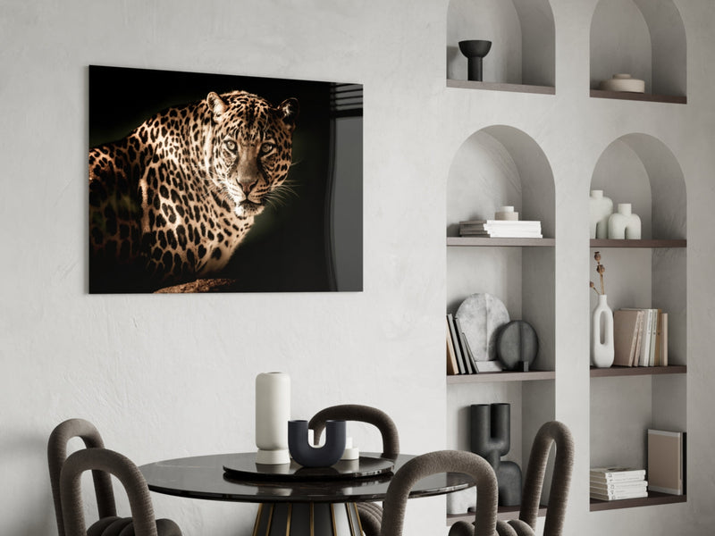 Leopard Glass Wall Art