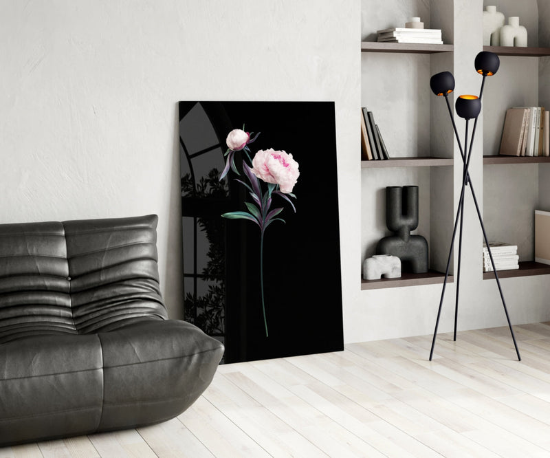 Flower Glass Wall Art