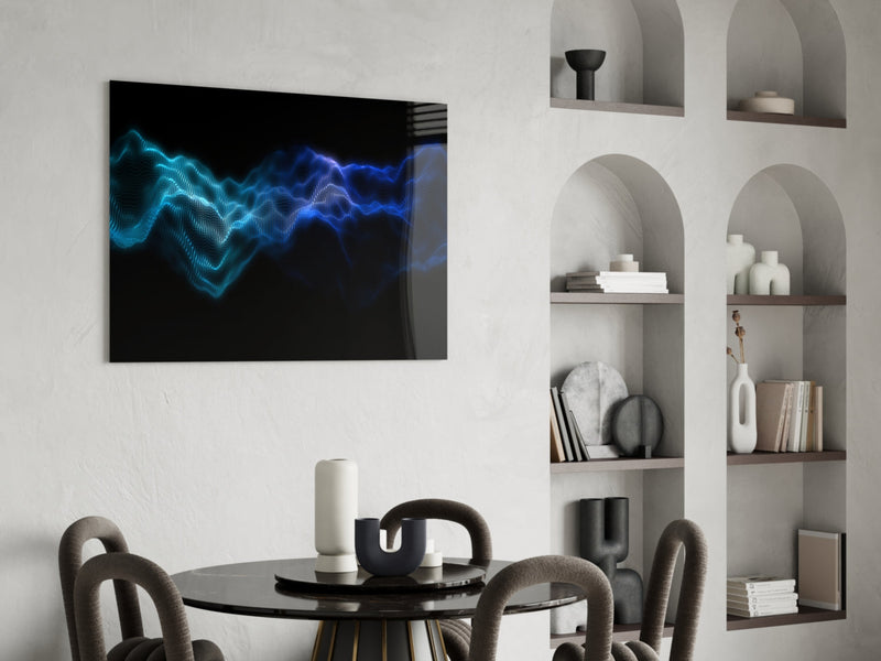 Rhythmic Fog Glass Wall Art