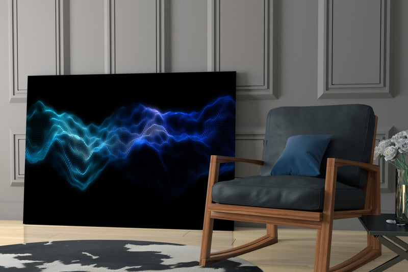 Rhythmic Fog Glass Wall Art