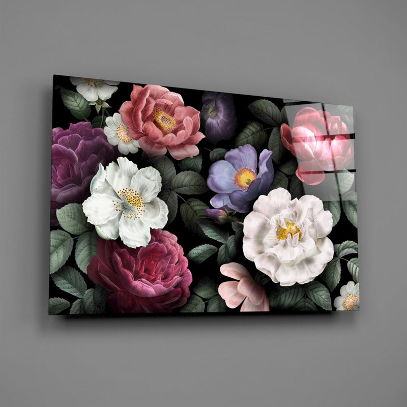 Floral Glass Wall Art