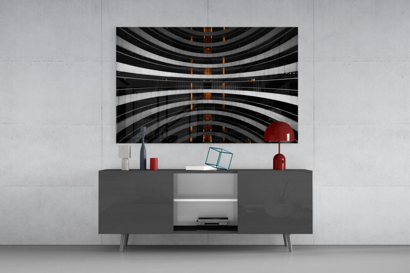 Interesting Architectural Glass Wall Art