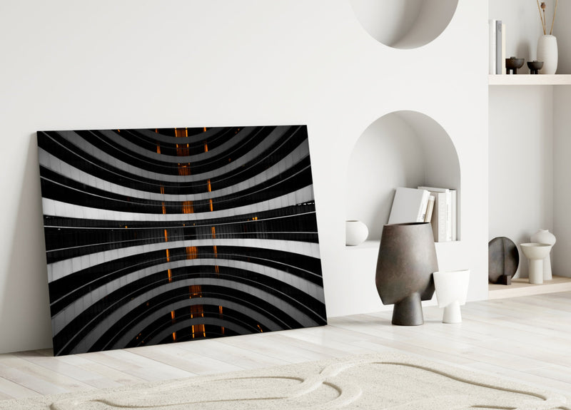 Interesting Architectural Glass Wall Art