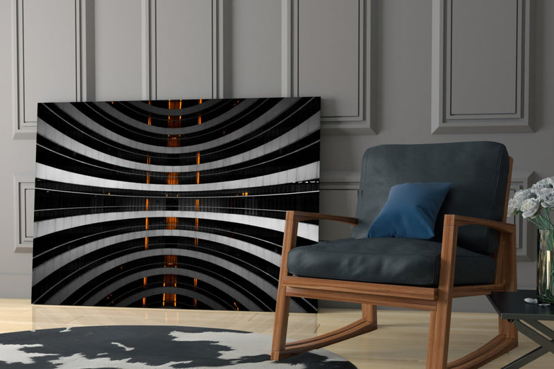 Interesting Architectural Glass Wall Art