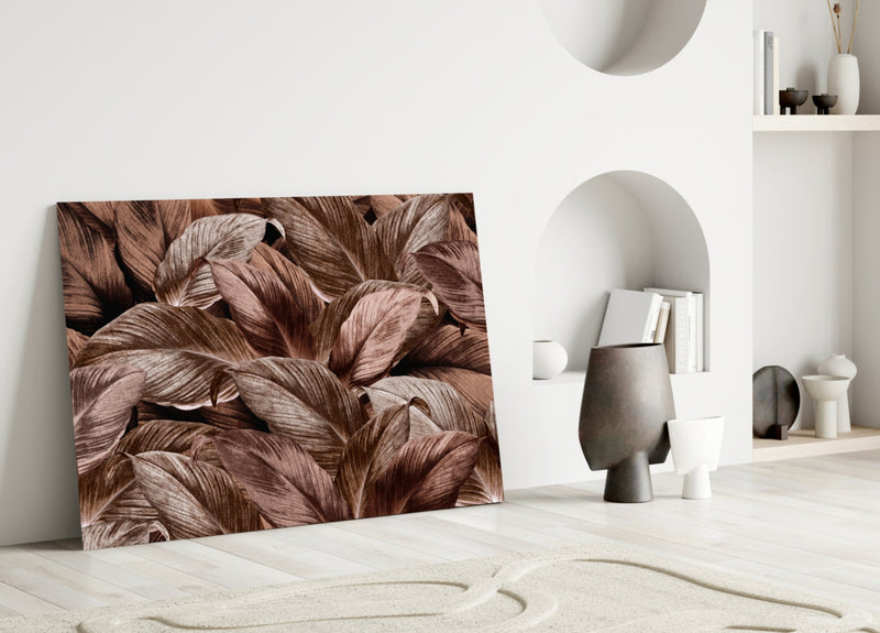 Tropical Leaf Glass Wall Art