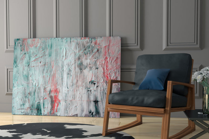 Oil Art Effect Abstract Pattern Glass Wall Art