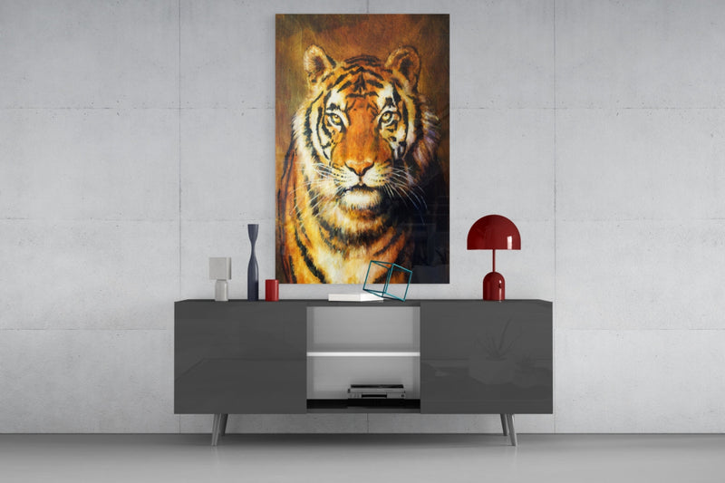Tiger Glass Wall Art
