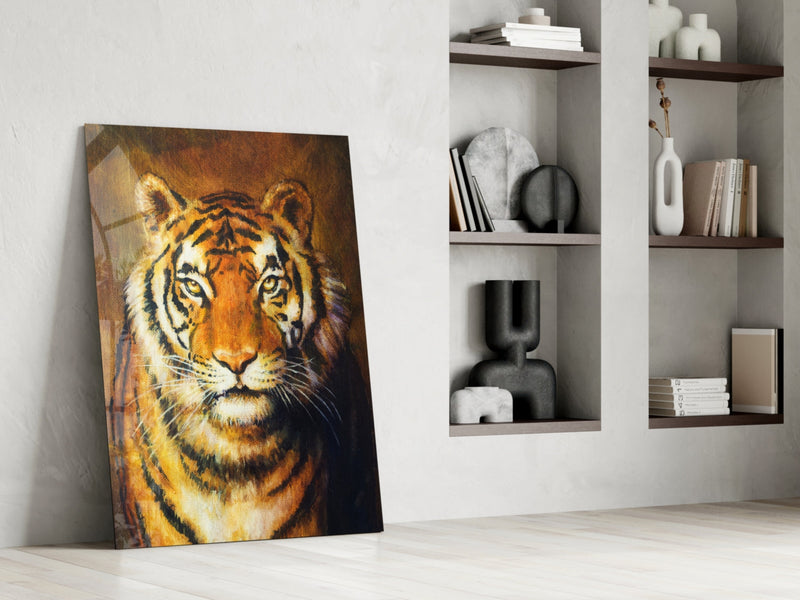 Tiger Glass Wall Art