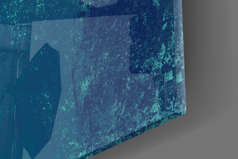 Abstract Colors Glass Wall Art