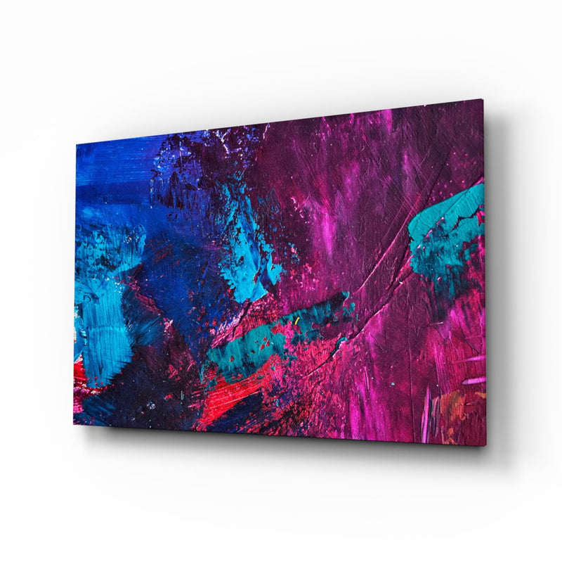 Abstract Colors Glass Wall Art