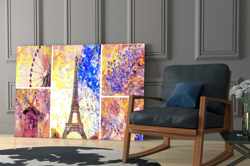 Eiffel Glass Wall Art