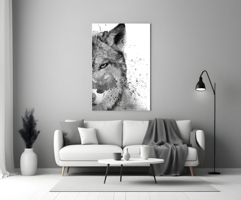 Wolf Glass Wall Art