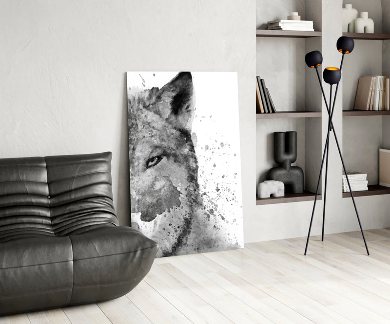 Wolf Glass Wall Art