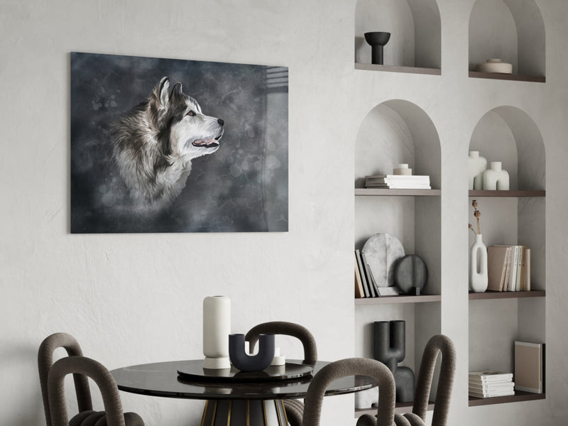 Wolf Glass Wall Art