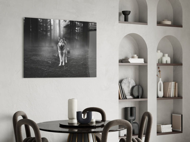 Wolf Glass Wall Art