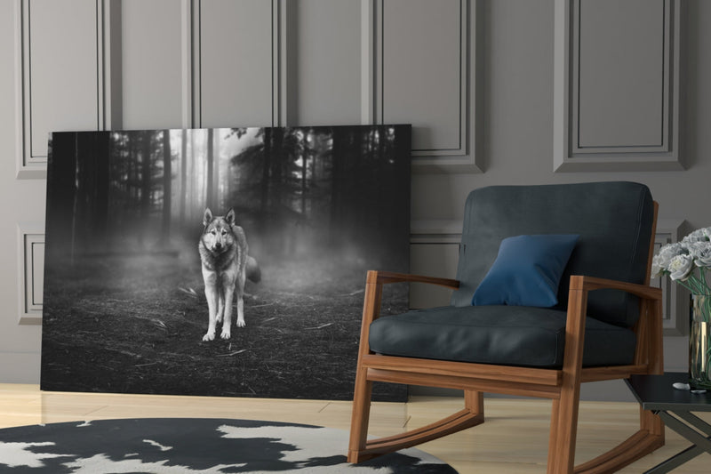 Wolf Glass Wall Art