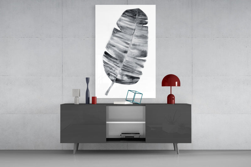 Feather Glass Wall Art