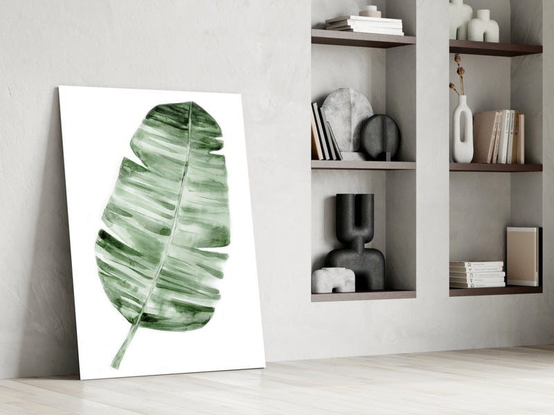 Feather Glass Wall Art