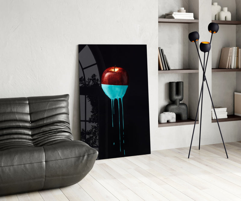 Apple Glass Wall Art