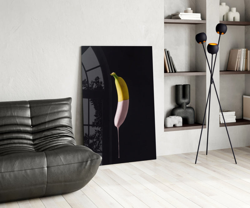 Banana Glass Wall Art