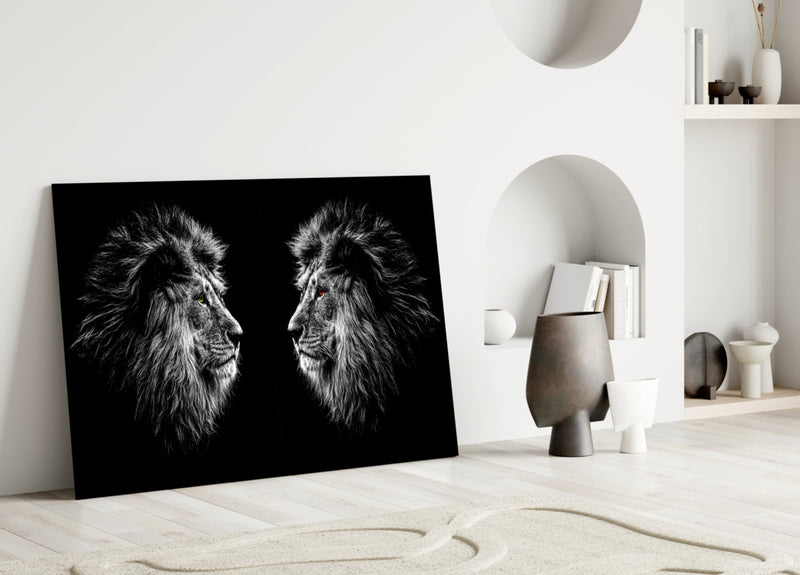 Lion Glass Wall Art