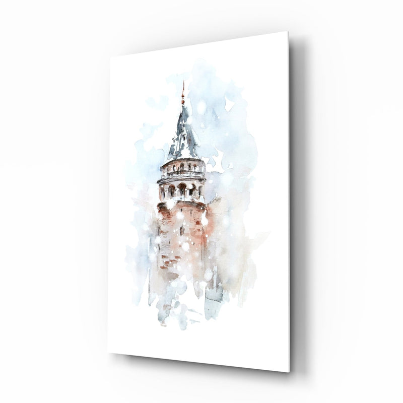 Galata Tower Glass Wall Art