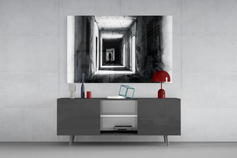 Shadow in the Dark Glass Wall Art