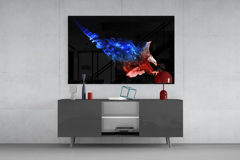 Eagle Glass Wall Art