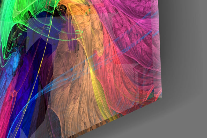 Colorful Patterns Glass Wall Art