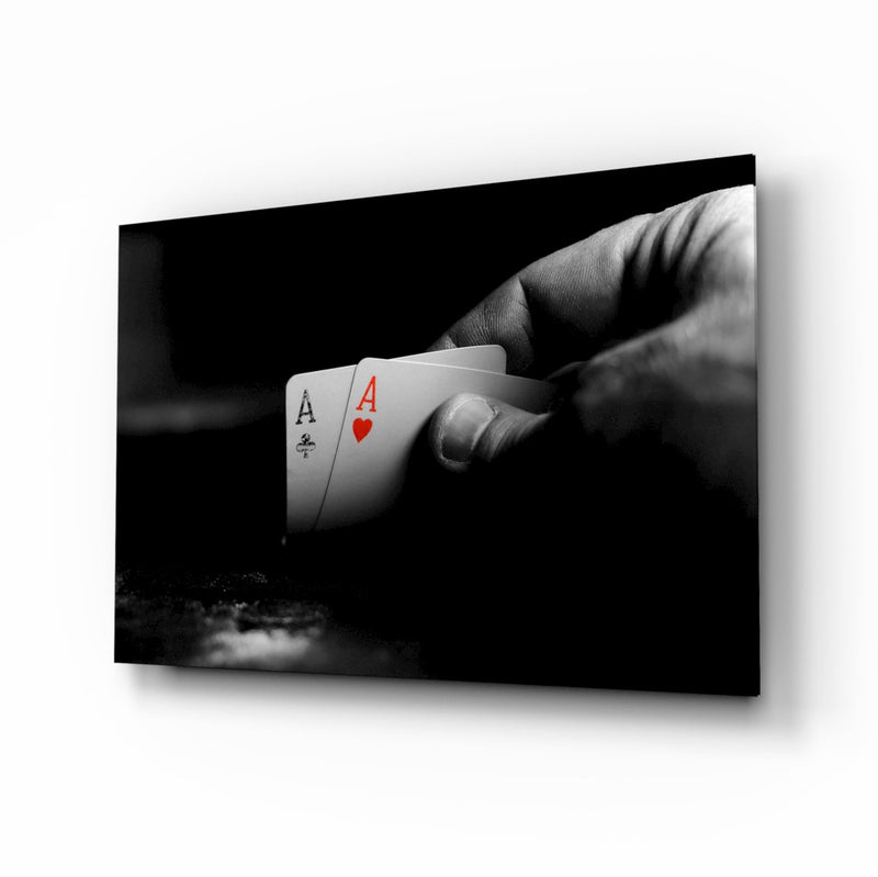 Playing Cards Glass Wall Art
