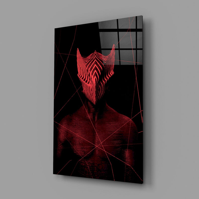Darko Red Glass Wall Art