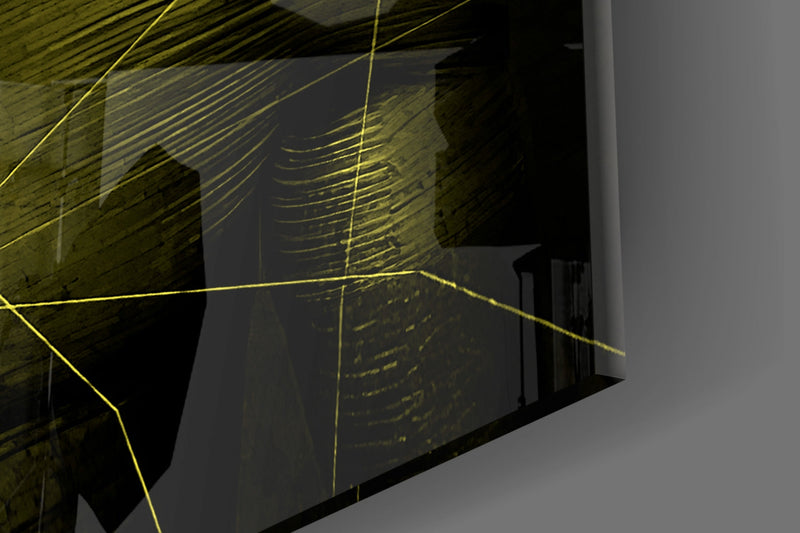 Darko Yellow Glass Wall Art