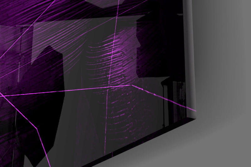 Darko Violet Glass Wall Art