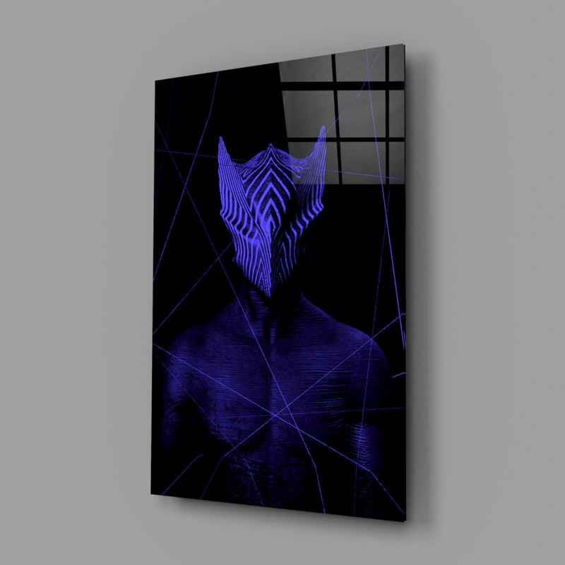 Darko Purple Glass Wall Art