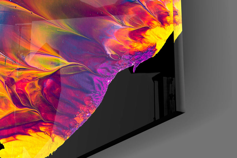 Dance of Colors Glass Wall Art