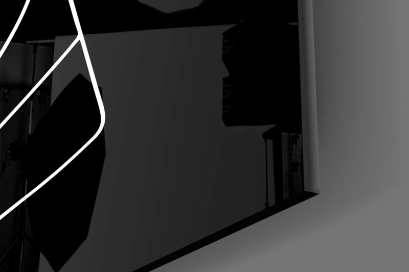 Abstract Colorful Portrait Glass Wall Art