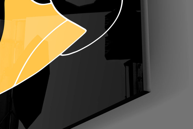 Abstract Colorful Portrait Glass Wall Art