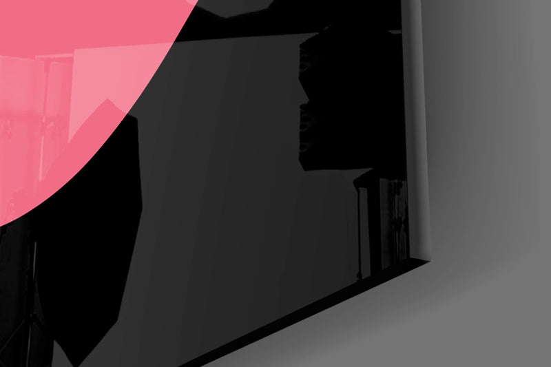 Abstract Colorful Face Glass Wall Art