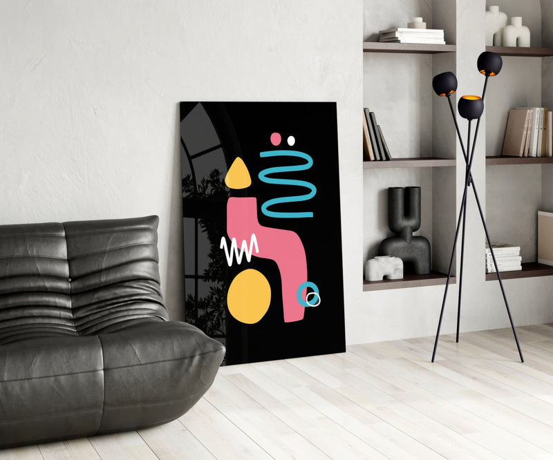 Candle-Like Glass Wall Art