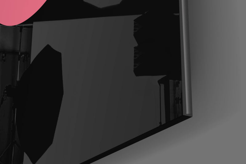 Abstract Colorful Face Glass Wall Art