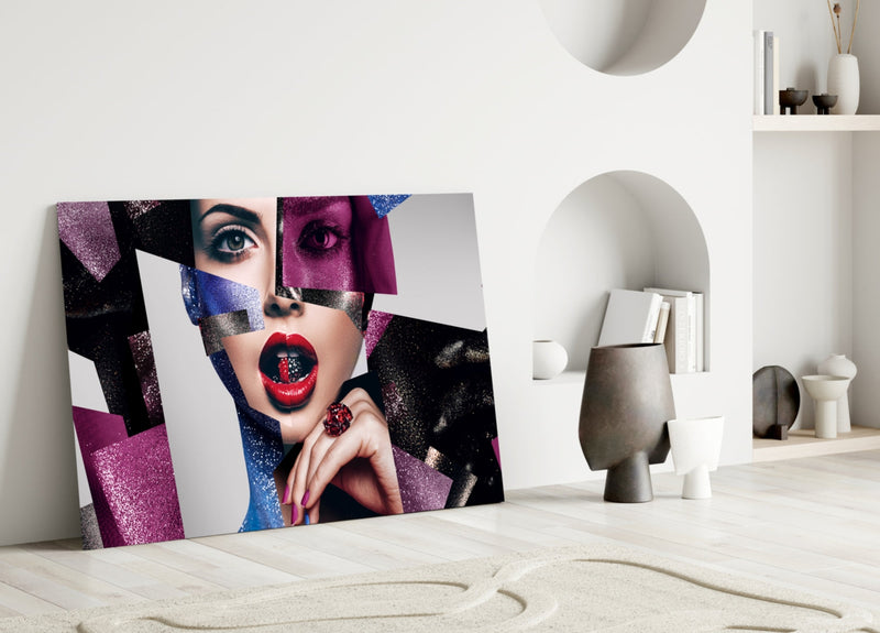 Women's Glass Wall Art