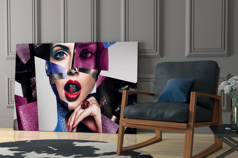 Women's Glass Wall Art