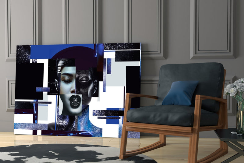 Effect Woman Glass Wall Art