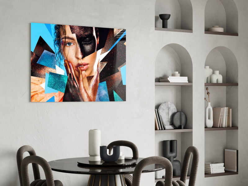 Effect Woman Glass Wall Art