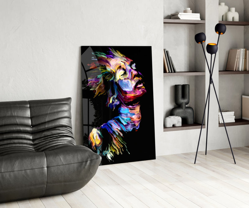 Effect Woman Glass Wall Art