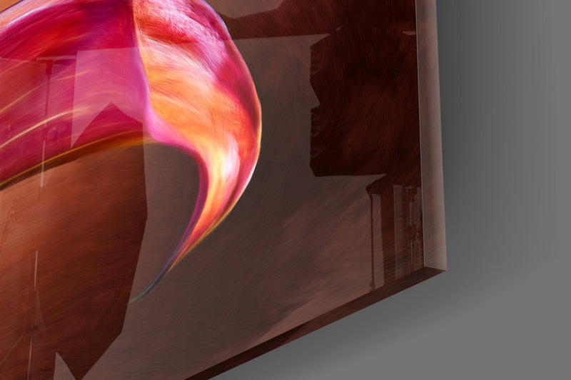 Tulips Glass Wall Art