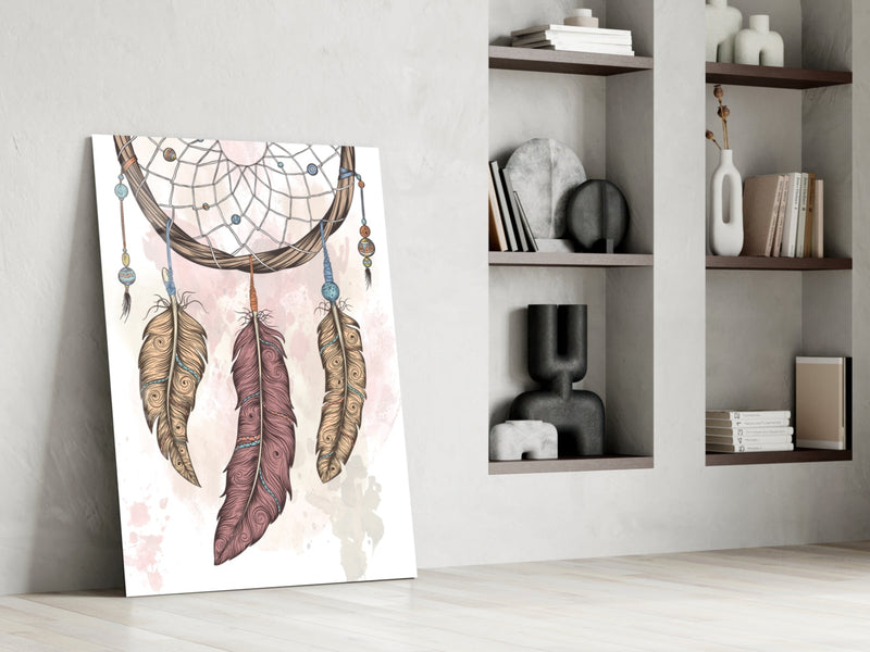 Dreamcatcher Glass Wall Art