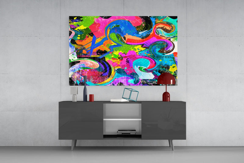 Ebruli Glass Wall Art