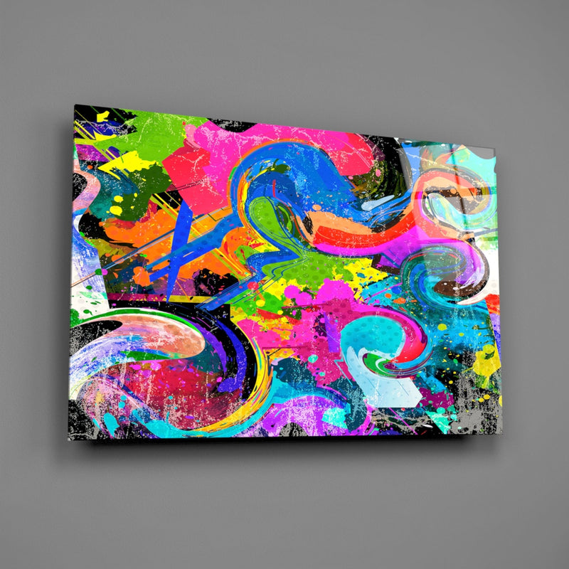 Ebruli Glass Wall Art