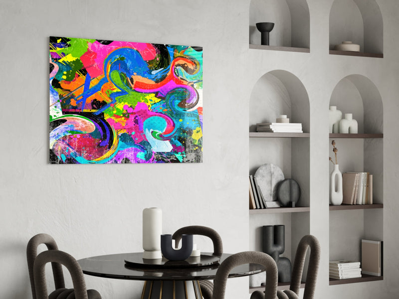 Ebruli Glass Wall Art